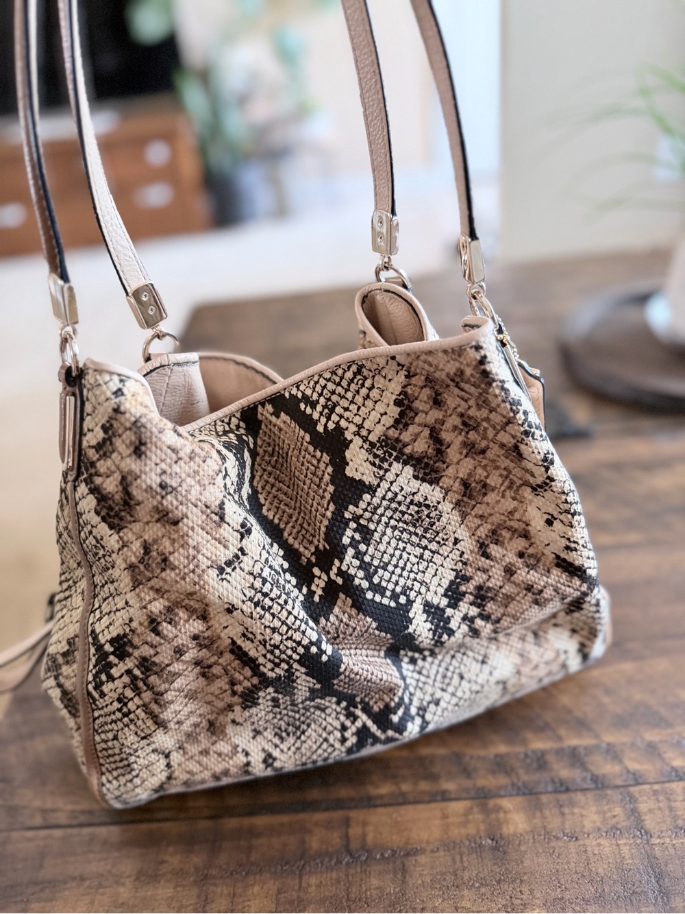 Coach Madison Python Shoulder Bag - Picture 2 of 4